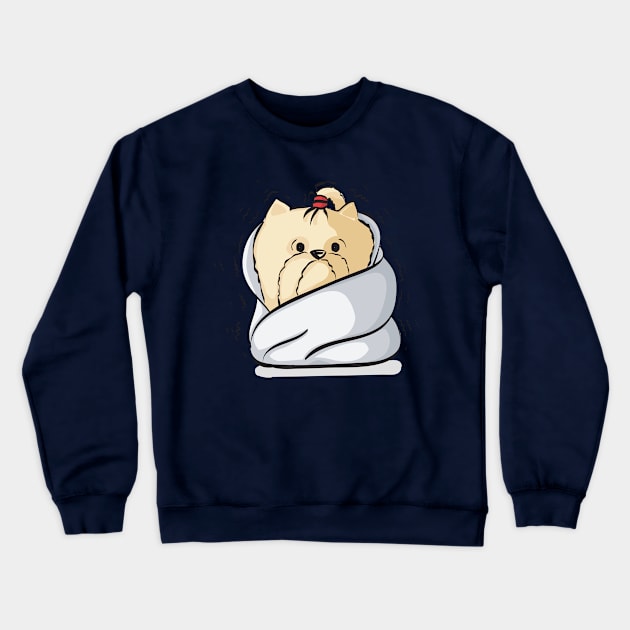 BATHED PUPPU Crewneck Sweatshirt by RebecaZum